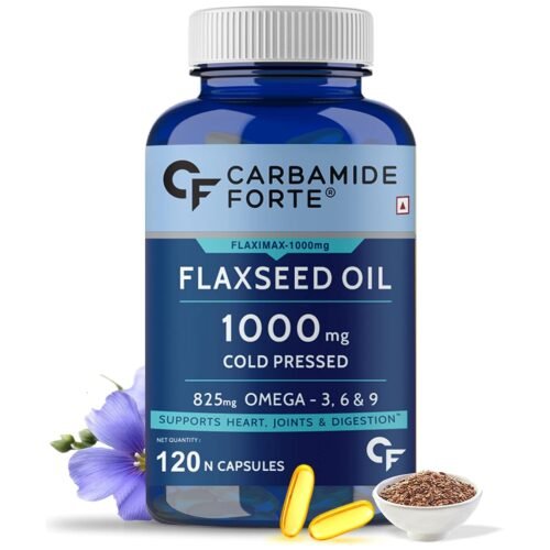 Carbamide Forte Cold Pressed Organic Flaxseed Oil Omega 3 6 9 Capsules