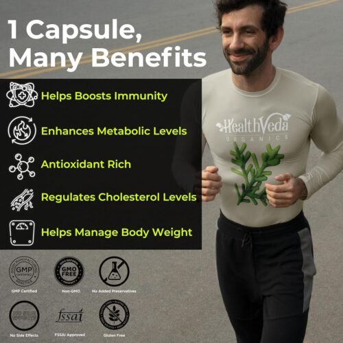 Health Veda Organics Plant Based Spirulina, 2000 mg 120 Veg Capsules I Supports Weight Management & Boosts Immunity8