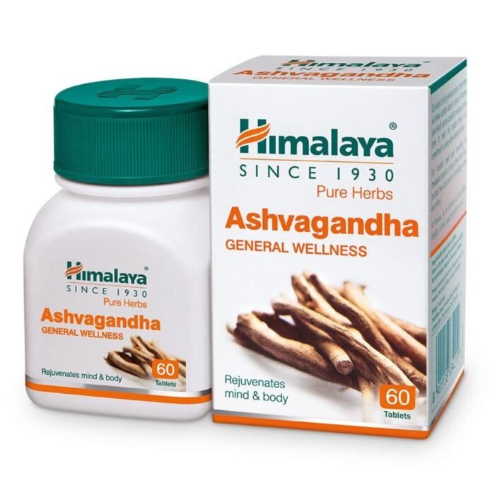 Himalaya Ashvagandha General Wellness Tablets Stress Relief Rejuvenates Mind & Body