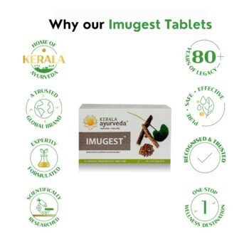 Kerala Ayurveda Imugest Tablets Natural Immunomodulator Ayurveda Immunity Booster Tablets Antioxidant Supplement 100% Ayurvedic6