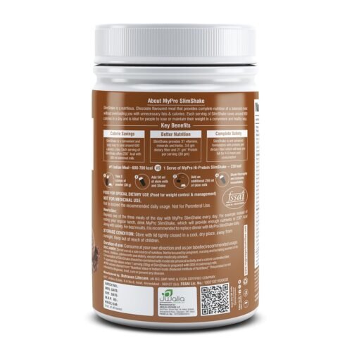 Mypro Sport Nutrition Slim Shake Protein Powder-Meal Replacement Shake For Weight Control & Management-Sugar Free