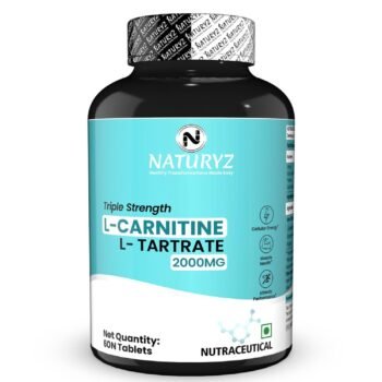 NATURYZ Triple Strength L-Carnitine L-Tartrate 2000MG Converts Fat into Energy Cellular Energy & Endurance Athletic Performance