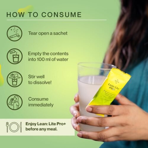 Setu Lean Lite Pro+ Gut Health Powder Prebiotic & Probiotic Supplement with Clinically Proven HOWARU® Strain & L-Carnitine Digestion