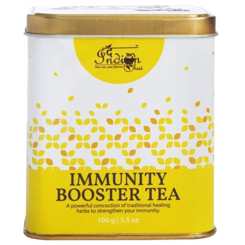 The Indian Chai - Immunity Booster Tea 100g with Giloy, Ashwagandha, Brahmi, Orange Peel, Basil etc for Best Defense to Cold