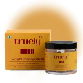 Truely Fit Probiotic Weight Management - 60 Veggie Capsules - Improve Digestion, Curbs Cravings, and Balances Blood Sugar