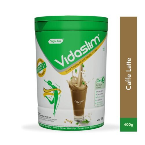 Vidaslim Meal Replacement for Weight Management-400g Jar (Caffe Latte)