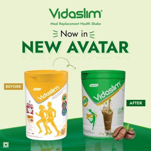 Vidaslim Meal Replacement for Weight Management-400g Jar (Caffe Latte)