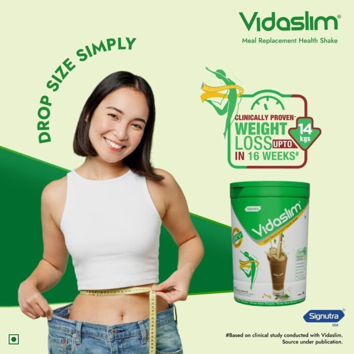 Vidaslim Meal Replacement for Weight Management-400g Jar (Caffe Latte)