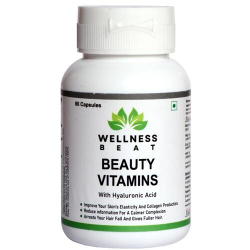 Wellness Beat Beauty Vitamins Capsules Immunity Booster and Antioxidant Dietary Supplement for Healthy Skin Supplement for Glowing Skin and Stronger