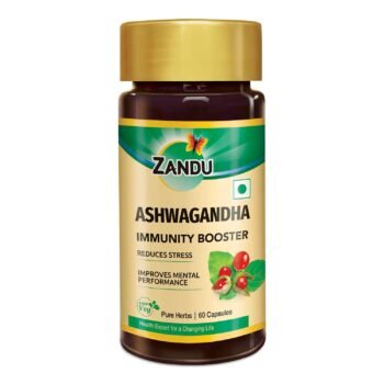 Zandu Ashwagandha Capsules, With Goodness of Natural Extracts of Ashwagandha, Helps Boost Immunity and Useful for Natural Body Strength