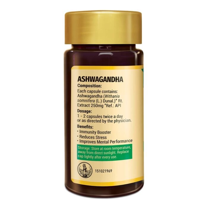 Zandu Ashwagandha Capsules, With Goodness of Natural Extracts of Ashwagandha, Helps Boost Immunity and Useful for Natural Body Strength