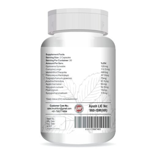 Healthy Nutrition - Just for the Health of it Insulux 750mg (60 Capsules) Support Endocrine Health & Diabetes Control