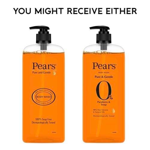 Pears Pure & Gentle Shower Gel SuperSaver XL Pump Bottle With 98% Pure Glycerine, 100% Soap Free and No Parabens, 750 ml