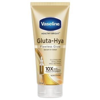 Vaseline Gluta-Hya Flawless Glow Lotion | For Face & Body |Bright & Eventone Skin | Glutathione & Pro-Retinol Infused Moisturizer 200ml