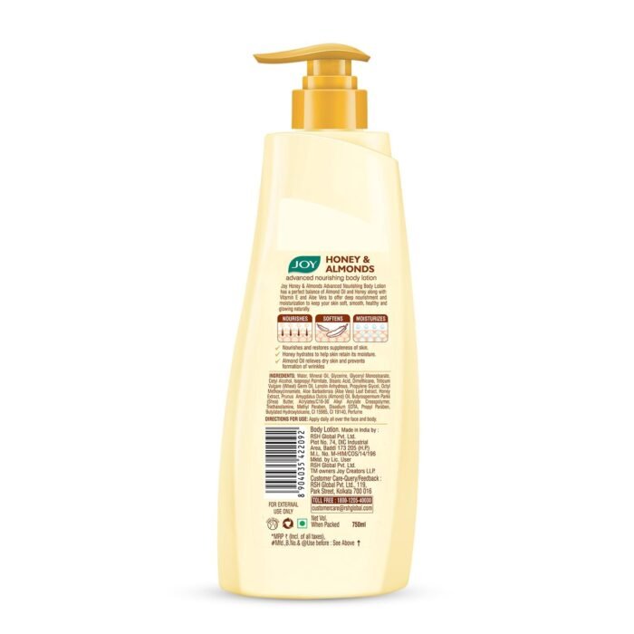 Joy Honey & Almonds Advanced Nourishing Body Lotion (750ml)