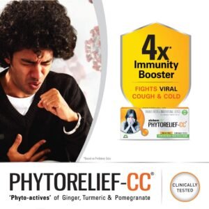 Alchem Life PhytoRelief CC® | Natural Immunity Booster. Fights Viral Cough, Cold & Sore throat | Pack of 1