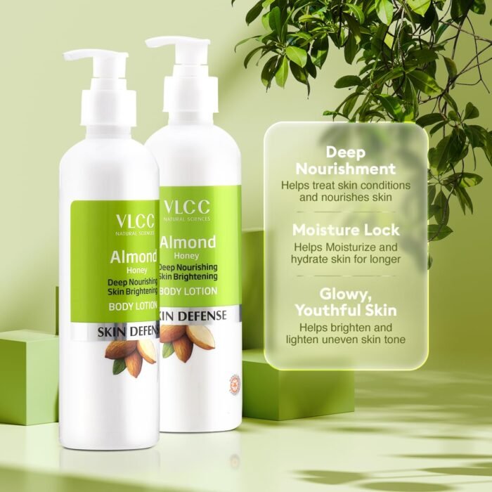 VLCC Almond Honey Deep Nourishing & Skin Brightening Body Lotion - 350ml + 350ml | Buy One Get One