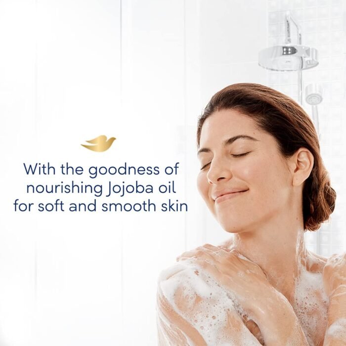 Dove Dryness Care Bodywash infused with Jojoba Oil to deeply nourish your skin