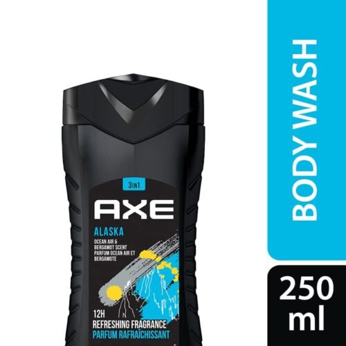 AXE Alaska 3 In 1 Body, Face & Hair Wash for Men, Long-Lasting Refreshing Ocean Air