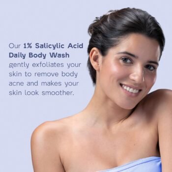 Arata 1% Salicylic Acid Body Wash For Bacne, Bumpy & Strawberry Skin