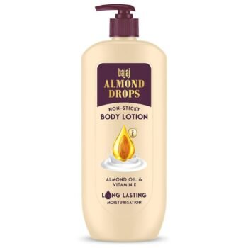 Bajaj Almond Drops Non-Sticky Body Lotion Long Lasting Moisturization Almond Oil