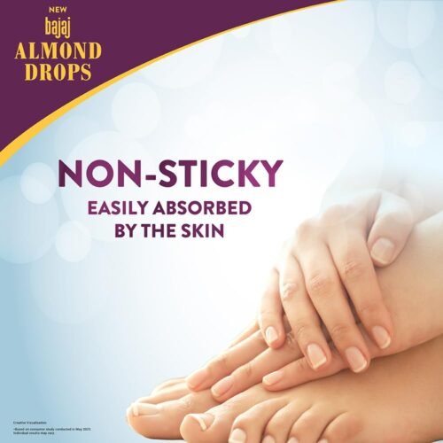 Bajaj Almond Drops Non-Sticky Body Lotion Long Lasting Moisturization Almond Oil