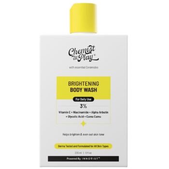 Chemist at Play Brightening Body Wash Glowing Skin Vitamin C Bodywash Helps to Reduce Fades Dark Spots