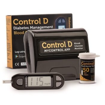 Control D Blood Glucose Monitor (Pack of 50 Strips, Black)3