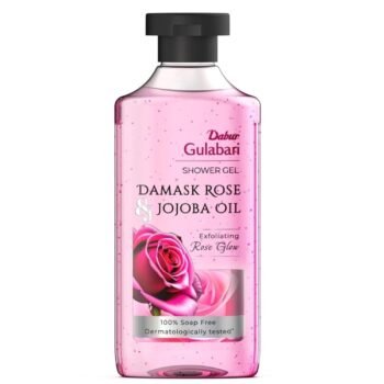 Dabur Gulabari Shower Gel-Damask Rose & Jojoba Oil-250mlRose Extract Beads for ExfoliationDamask Rose Fragrance1