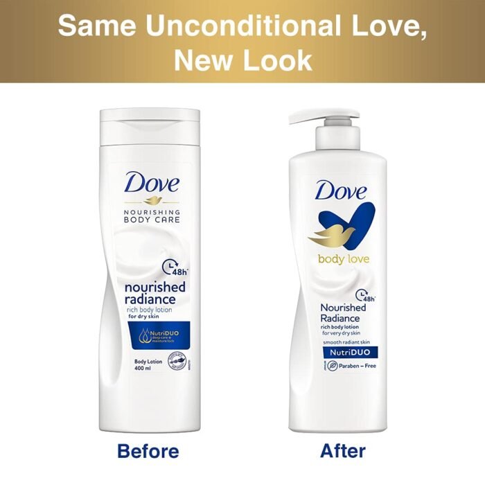 Dove Body Love Nourished Radiance Body Lotion For Very Dry Skin 48hrs Moisturisation