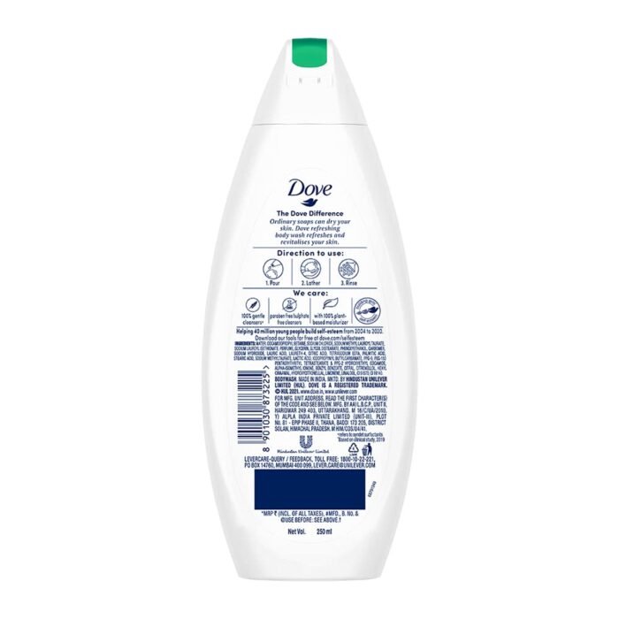 Dove Refreshing Body Wash, With Refreshing Cucumber And Green Tea Scent