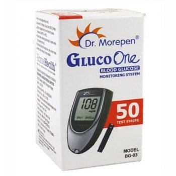 Dr. Morepen GlucoOne BG 03 Test Strips, Pack of 50 (No Glucometer)