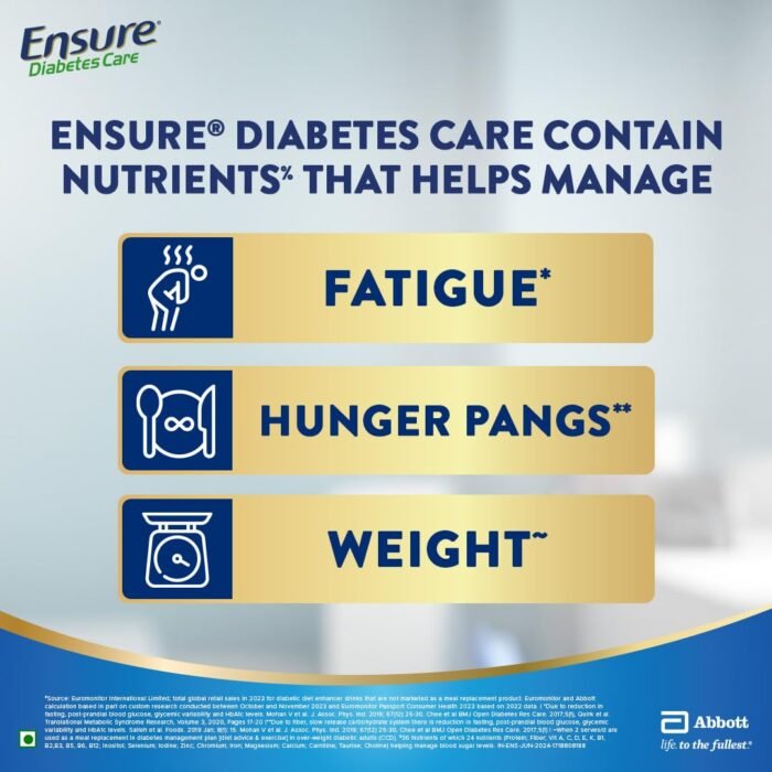 Ensure Diabetes Care Vanilla 950g1Kg. Specialized Nutrition To Help Manage Diabetes