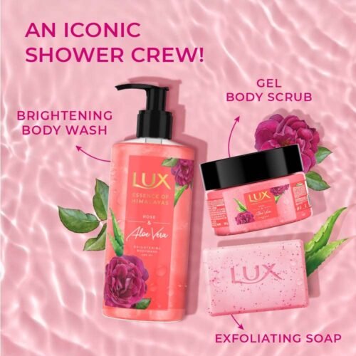 LUX ROSE & ALOE VERA SHIMMERING BODYWASH 400ml