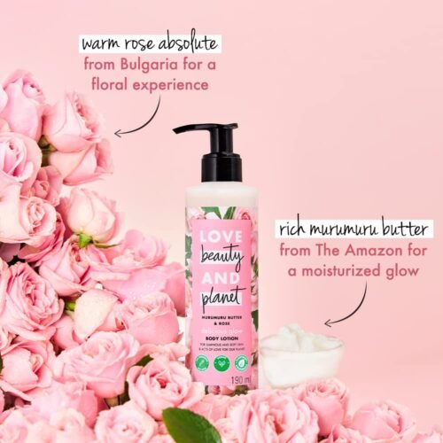 Love Beauty & Planet Natural Murumuru Butter & Rose Glow Body Lotion