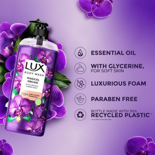 Lux Body Wash Fragrant Skin Black Orchid Scent & Juniper Oil SuperSaver XL Pump Bottle