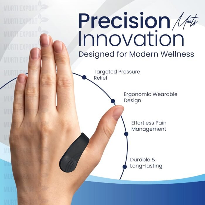 Murti Export Sugar Control LI4 Acupressure Point Clip (4 Piece) - Wearable Hand Massager for Headache, Migraine, Arthritis, and Tension Relief