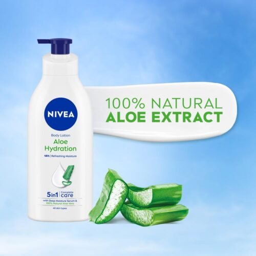 NIVEA Aloe Hydration Body Lotion 600 ml 48 H Moisturization Refreshing Hydration