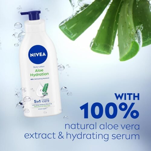 NIVEA Aloe Hydration Body Lotion 600 ml 48 H Moisturization Refreshing Hydration