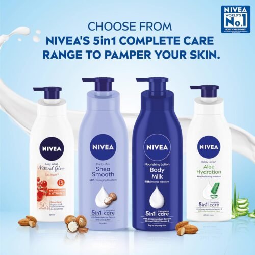NIVEA Cocoa Nourish 400ml Body Lotion with Deep Moisture Serum 48 H Moisturization - Copy