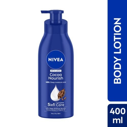 NIVEA Cocoa Nourish 400ml Body Lotion with Deep Moisture Serum 48 H Moisturization - Copy