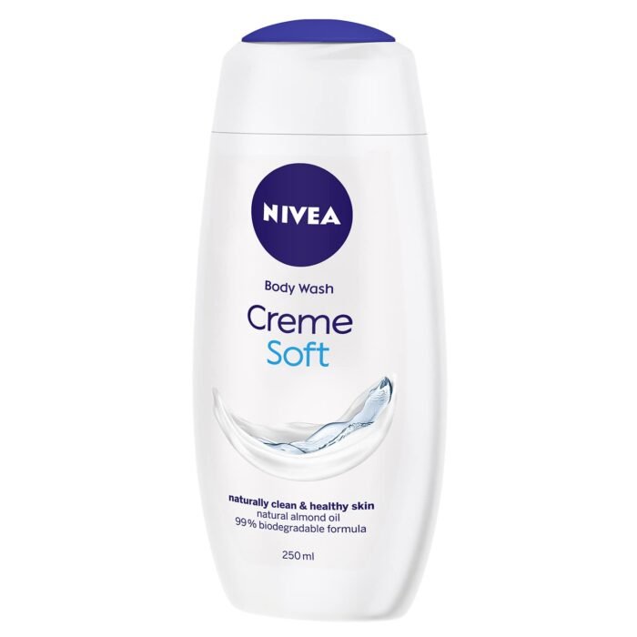 NIVEA Crème Soft 250ml Body Wash Shower Gel with Natural Almond Oil