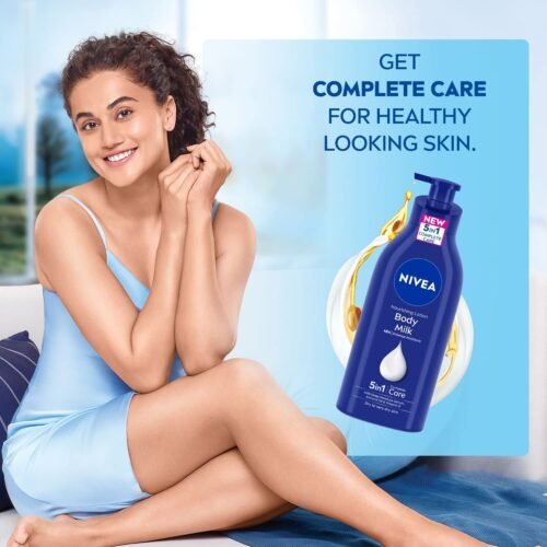 NIVEA Nourishing Body Milk 600ml Body Lotion 48 H Moisturization With 2X Almond Oil