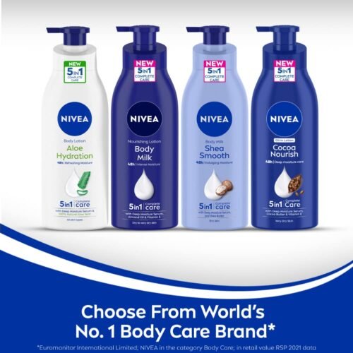 NIVEA Shea Smooth 400ml Body Lotion 48 H Moisturization With Deep Moisture Serum