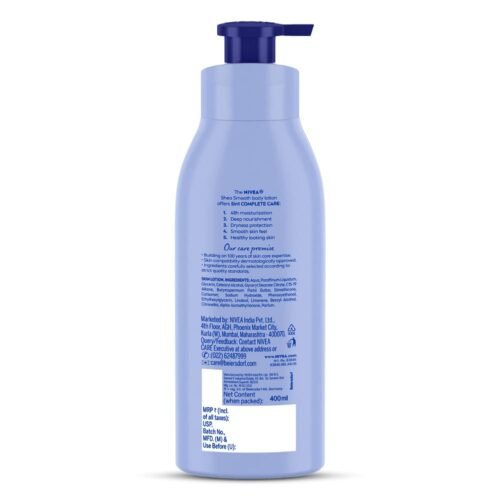 NIVEA Shea Smooth 400ml Body Lotion 48 H Moisturization With Deep Moisture Serum