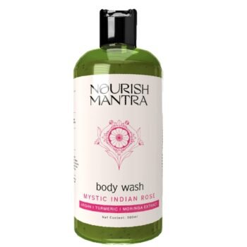 Nourish Mantra Mystic Indian Rose Exfoliating Body Wash For Radiant Skin & Gentle Exfoliation