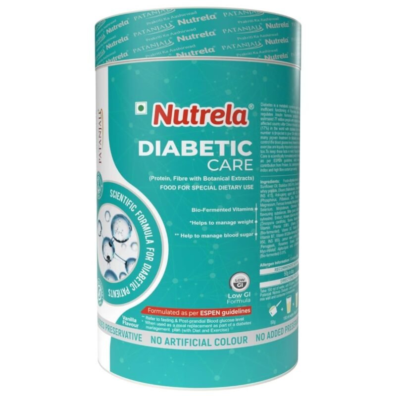 Nutrela Diabetic Protein Powder For Adult - 400 gm -Vanilla Flavour