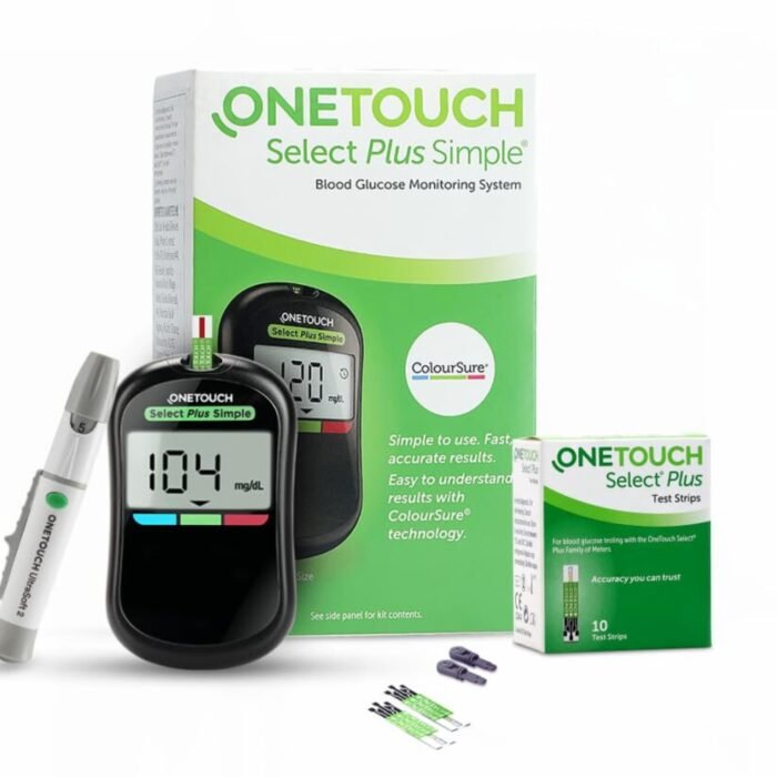 OneTouch Select Plus Simple glucometer machine Simple & accurate testing of Blood sugar levels at home Global Iconic Brand