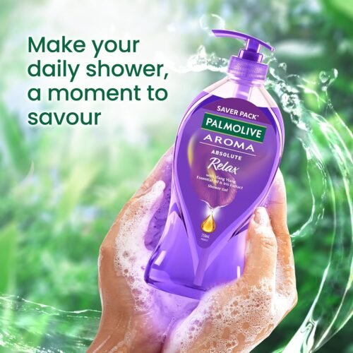 Palmolive Aroma Absolute Relax Body Wash For Women & Men, 750Ml Shower Gel Single Pump Bottle1