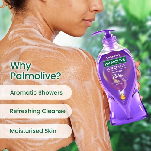 Palmolive Aroma Absolute Relax Body Wash For Women & Men, 750Ml Shower Gel Single Pump Bottle1